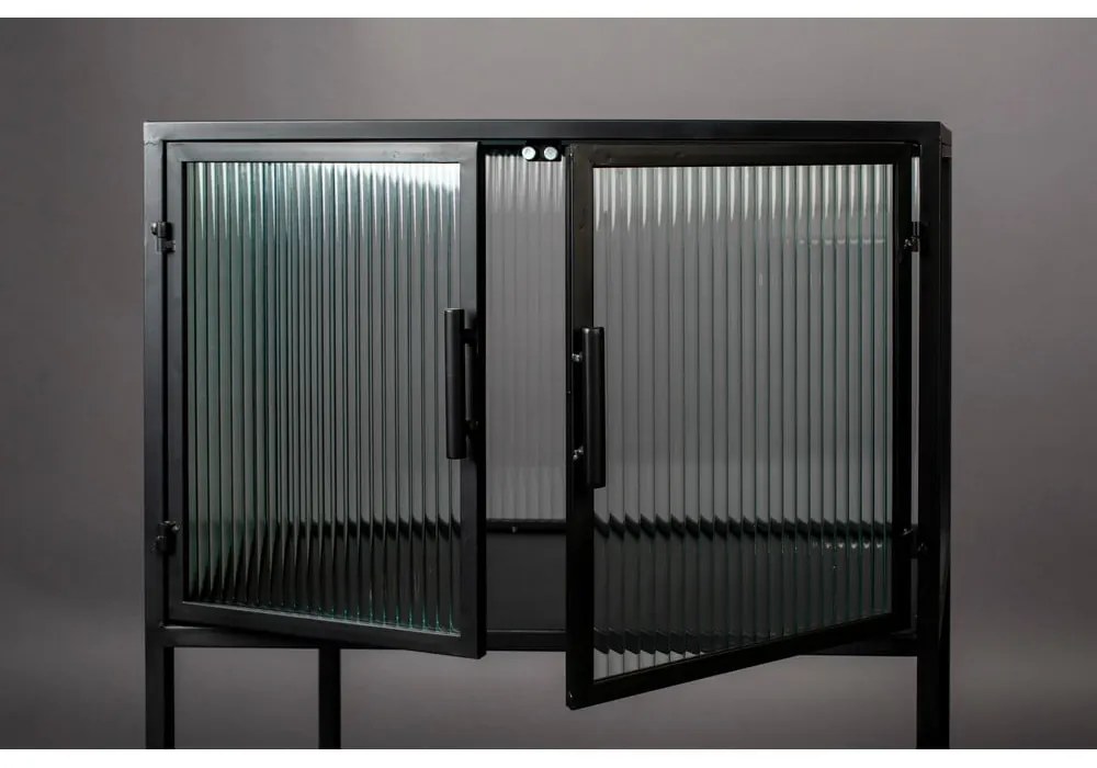 Черен метален шкаф 60x90 cm Boli - Dutchbone