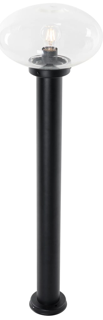 Модерен външен стълб черен 100 см - Elly