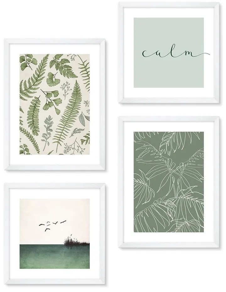 Картини в комплект 4 бр. 30x40 cm Calm – knor