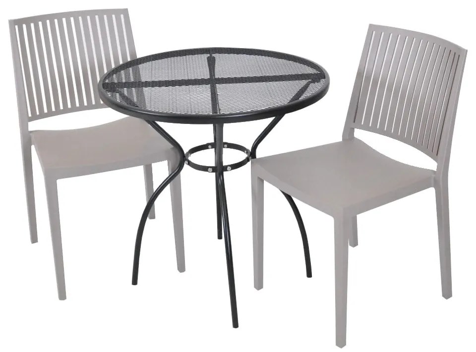 Бежов пластмасов градински стол Bars - Rojaplast