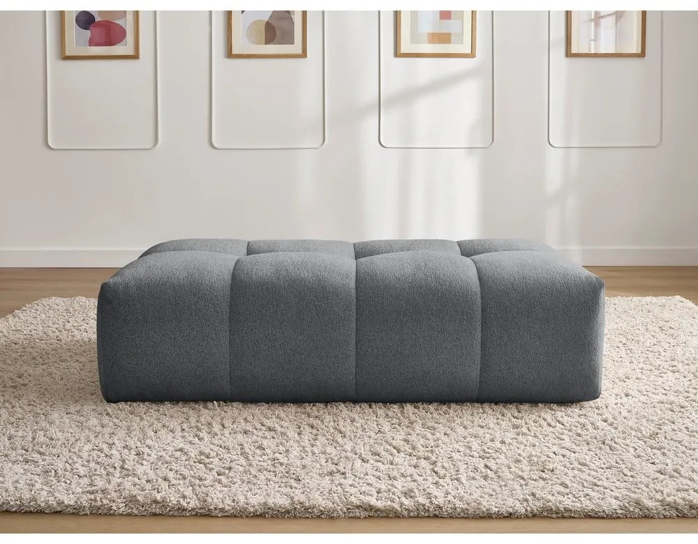 Тъмносива шенилова табуретка Everest – Bobochic Paris