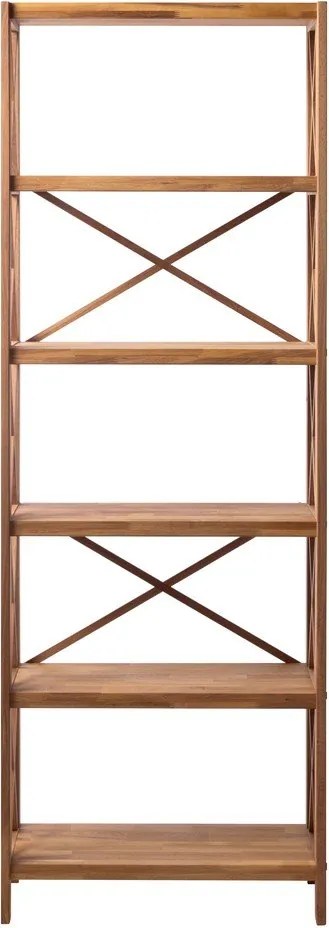 Стелаж от масивен дъб в естествен цвят 70x198 cm X-Shelf – Unique Furniture