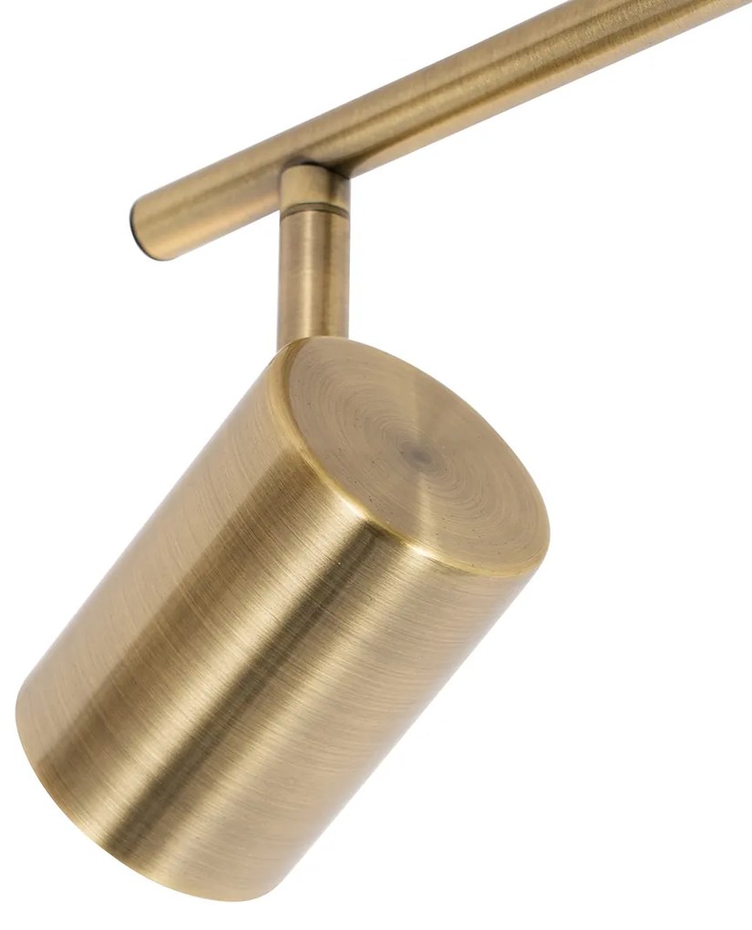 Модерна таванна лампа бронз 5-светлина регулируема правоъгълна - Jeana