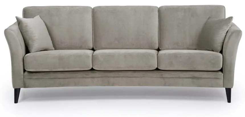 Кафяв кадифен диван 237 см Eden - Scandic