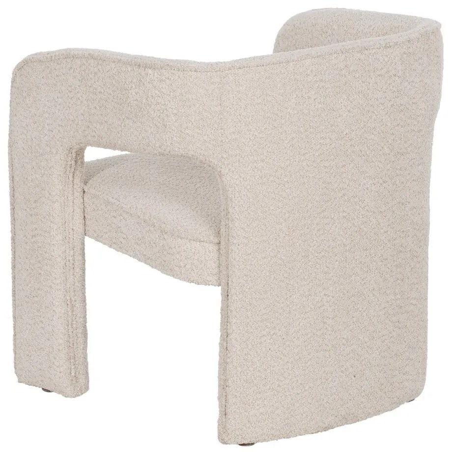 Бежово кресло от плат букле – Ixia