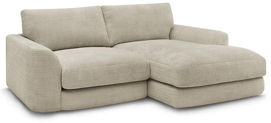 Бежов шенилов ъглов диван (десен ъгъл) Leonore – Bobochic Paris