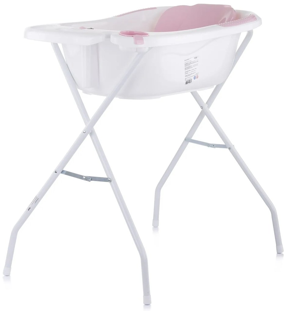 Chipolino - Вана с подложка и стойka Вела (87см)-роз