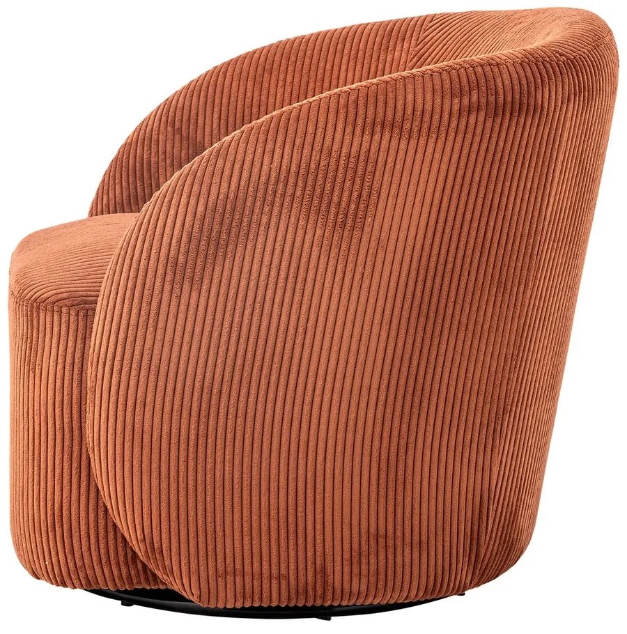 Оранжево кресло от рипсено кадифе Pradi – Bloomingville