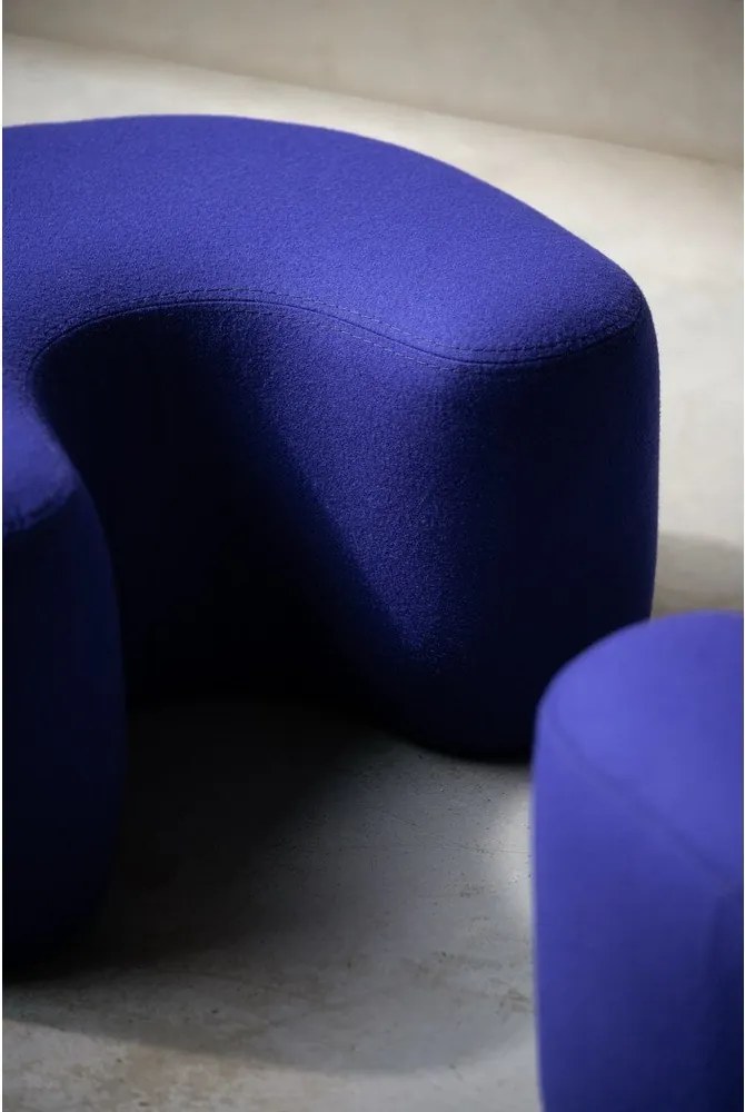 Синя вълнена табуретка Ü – noo.ma