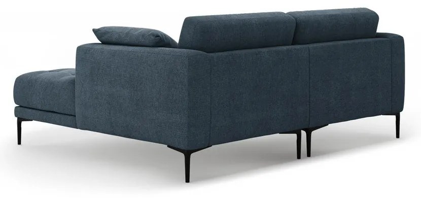 Тъмносин ъглов диван (десен ъгъл) Bemy – Micadoni