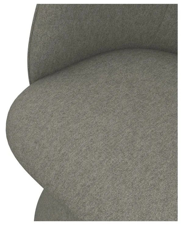 Сив тапициран трапезен стол Maia – Makamii