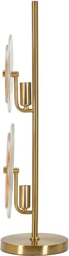 Настолна лампа в златист цвят със стъклен абажур (височина 63 cm) Venice – Mauro Ferretti