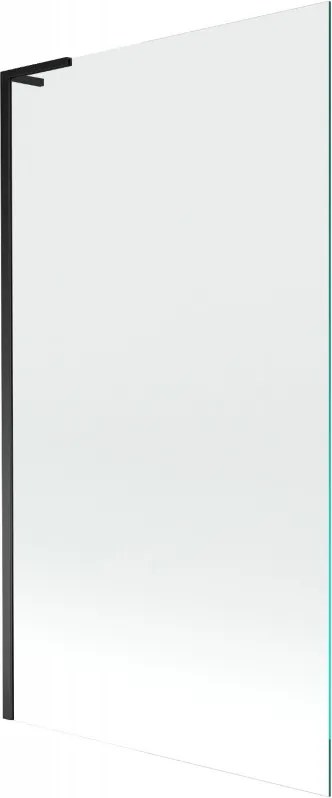 Mexen Next L параван за вана с 1 крило 100 x 150 см, прозрачен, черен - 895-100-000-03-00-70