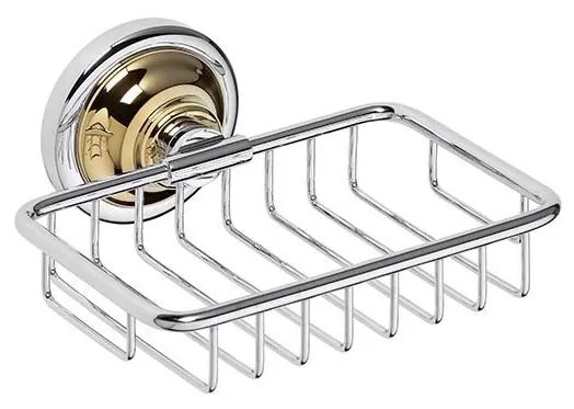 Сапунерка 14x6,5 cm сребърна/златна