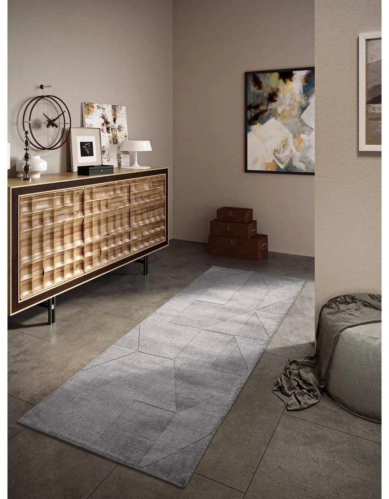Сива ръчно изработена вълнена пътека 80x250 cm Ursule – Villeroy&amp;Boch