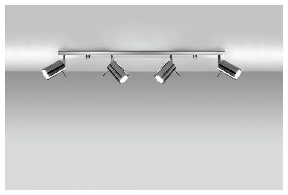 Таванна лампа в сребристо 4L Etna - Sollux
