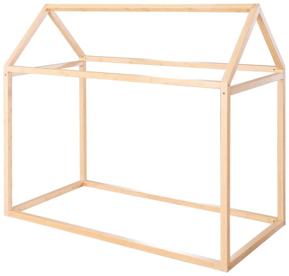 Къща детско легло в естествен цвят 70x140 cm Montessori – Roba