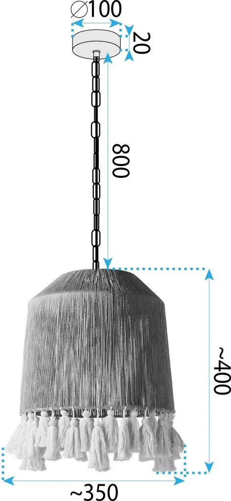 Лампа APP1734-1CP 30 cm