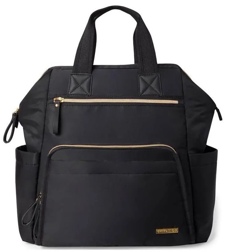 Skip Hop - Черна пелена чанта MAINFRAME за количка