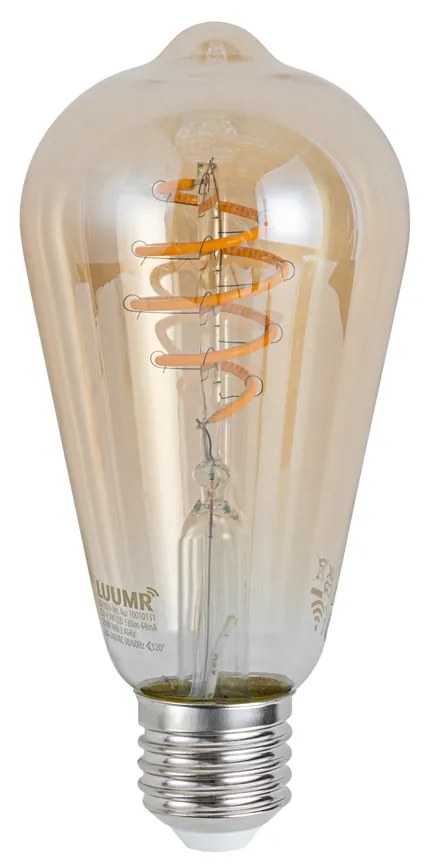 Комплект от 5 Интелигентни димируеми LED крушки E27 ST64 кехлибар 4.9W 320lm 2500K