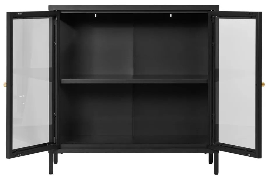 Черна метална витрина 80x80 cm Dalby – House Nordic
