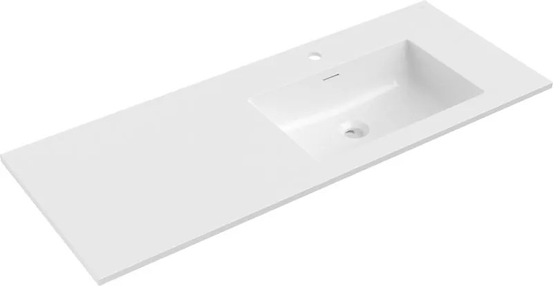 Mexen Otis вградена мивка вдясно 121 x 46,5 cm, бял гланц - 25181200P