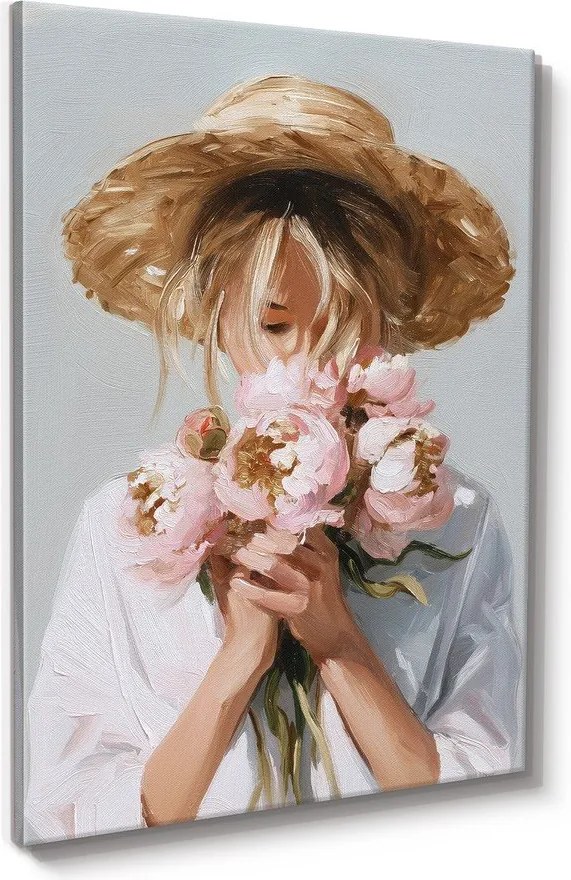 Картина с ръчно изрисувани елементи 70x100 cm Estelle – Styler