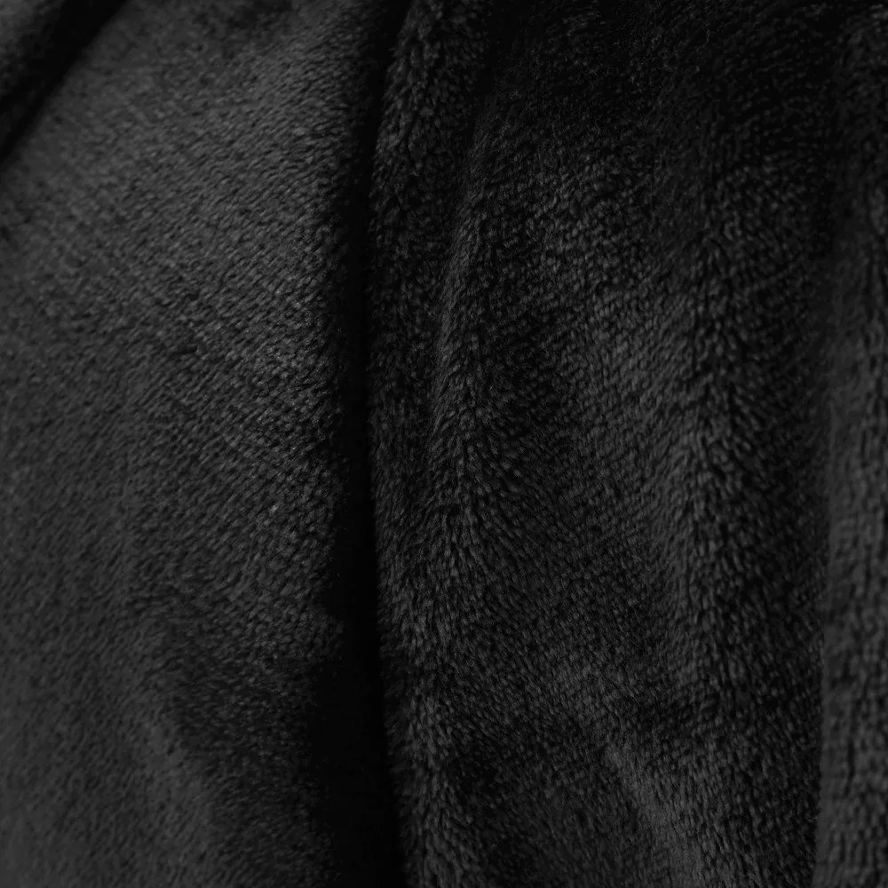 Черно одеяло от микроплюш 130x170 cm Raschel Velvet – Catherine Lansfield