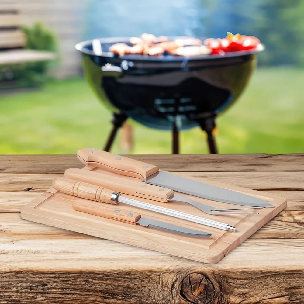Барбекю сет от 4 аксесоара в калъф