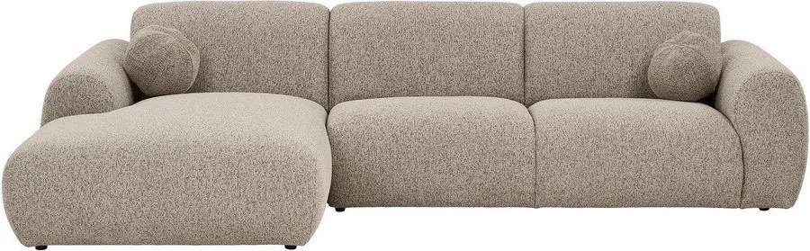 Сиво-бежов ъглов диван (ляв ъгъл) Clyde – House Nordic