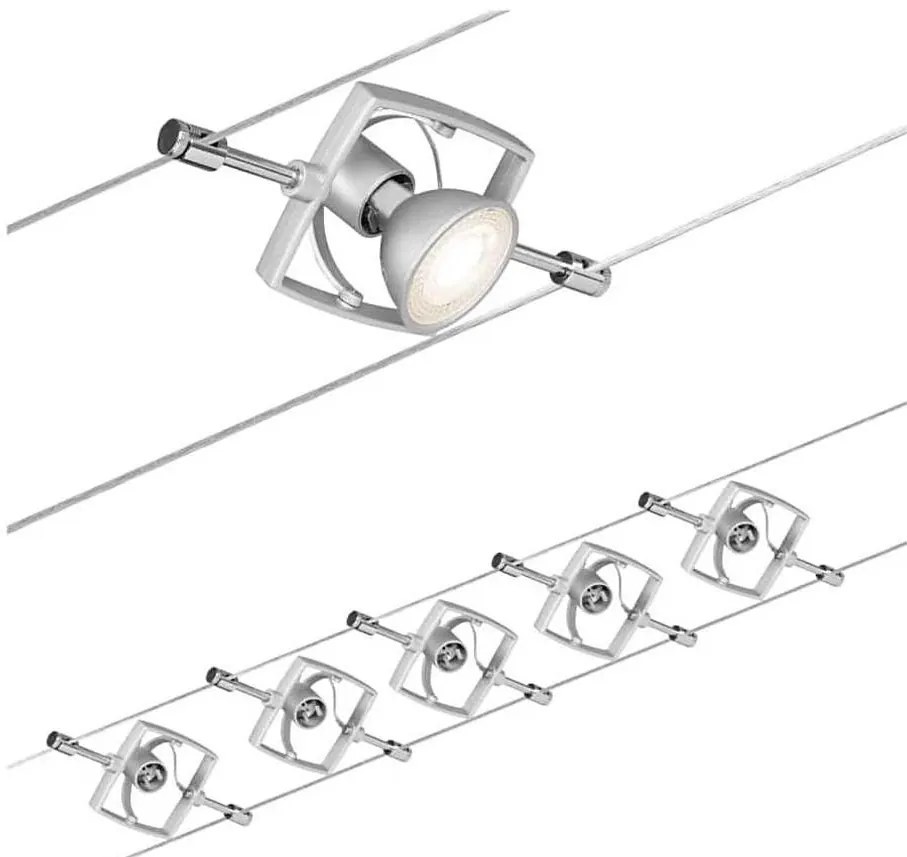 Paulmann 94133 - Комплект 5xGU5,3/10W точкови лампи MAC 230V хром