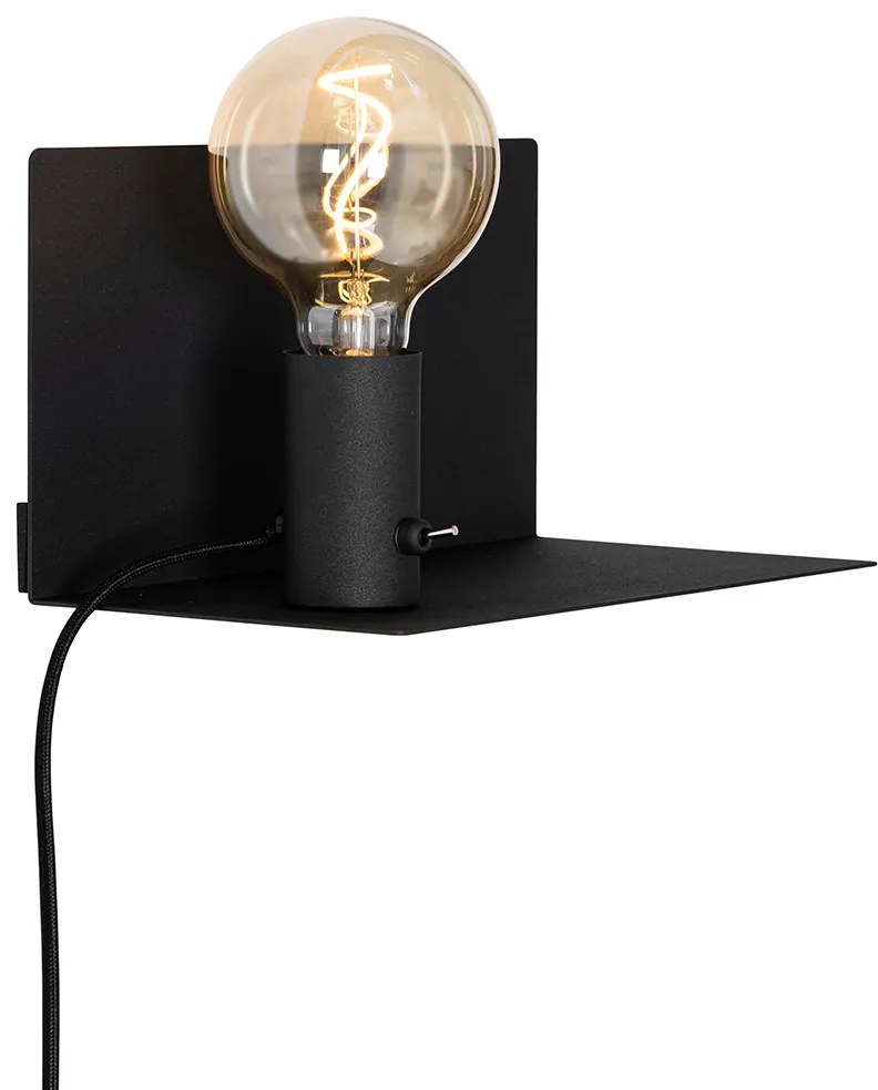 Модерна стенна лампа черна магнитна регулируема - Muro