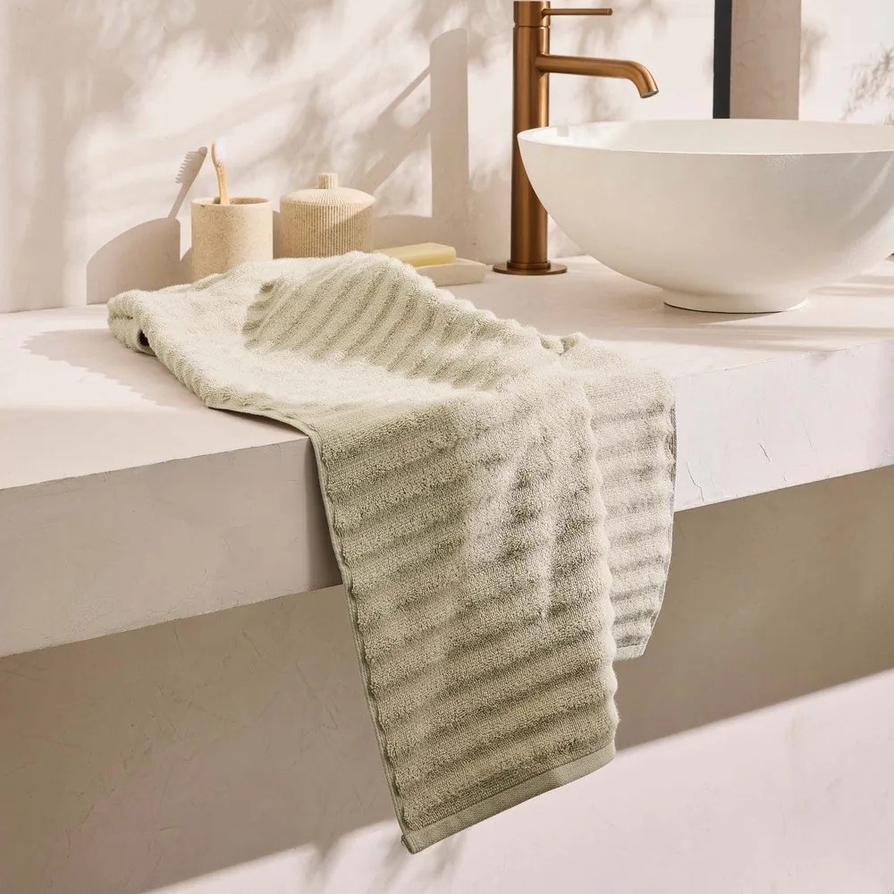 Бежова памучна кърпа от тери 50x90 cm Maya – douceur d'intérieur