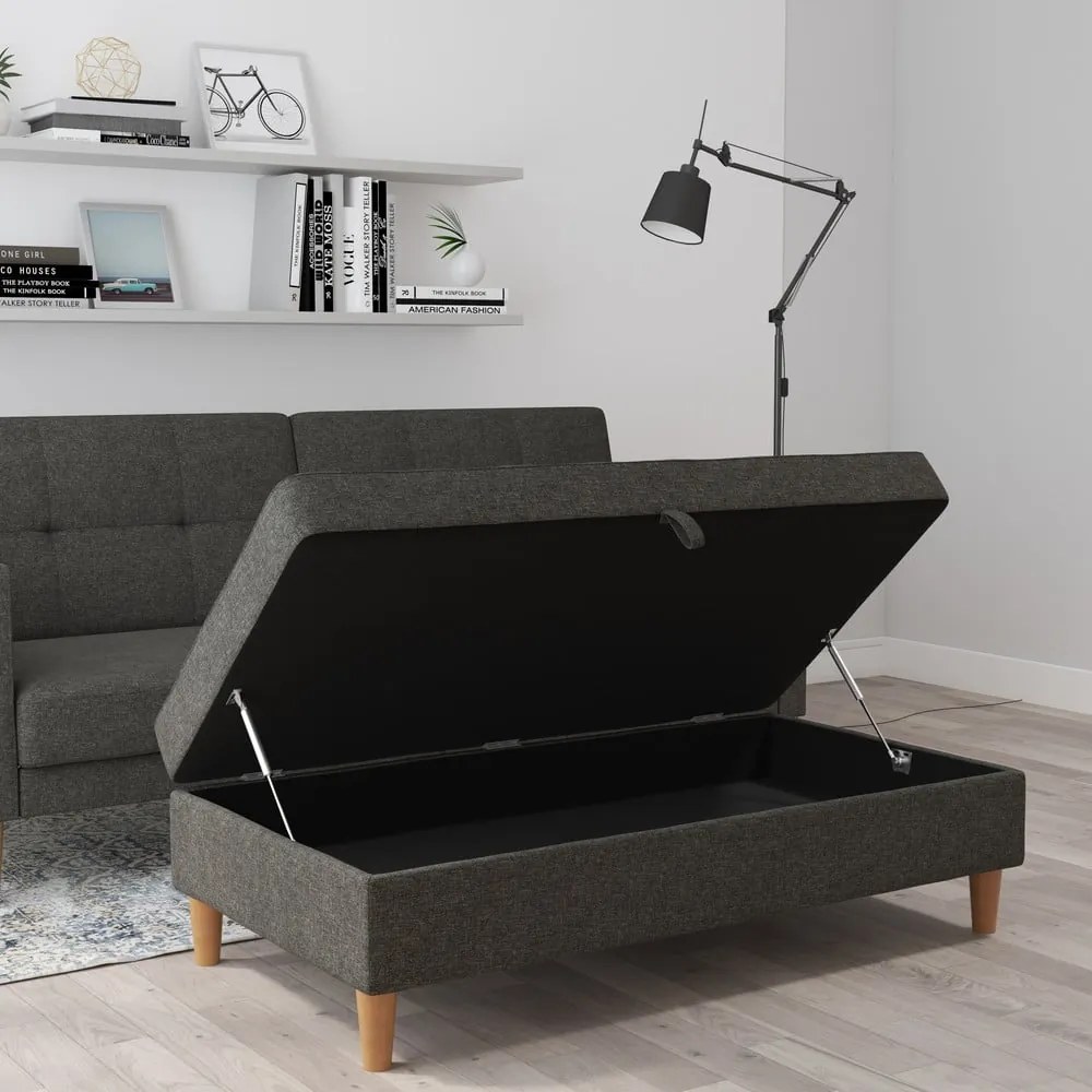 Тъмносива табуретка Lilly – Støraa