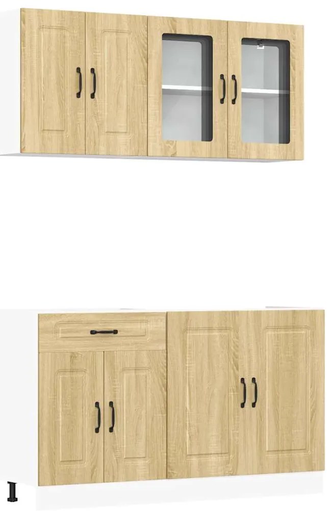 3314854 vidaXL Комплект кухненски шкафове от 4 части Kalmar, инженерно дърво