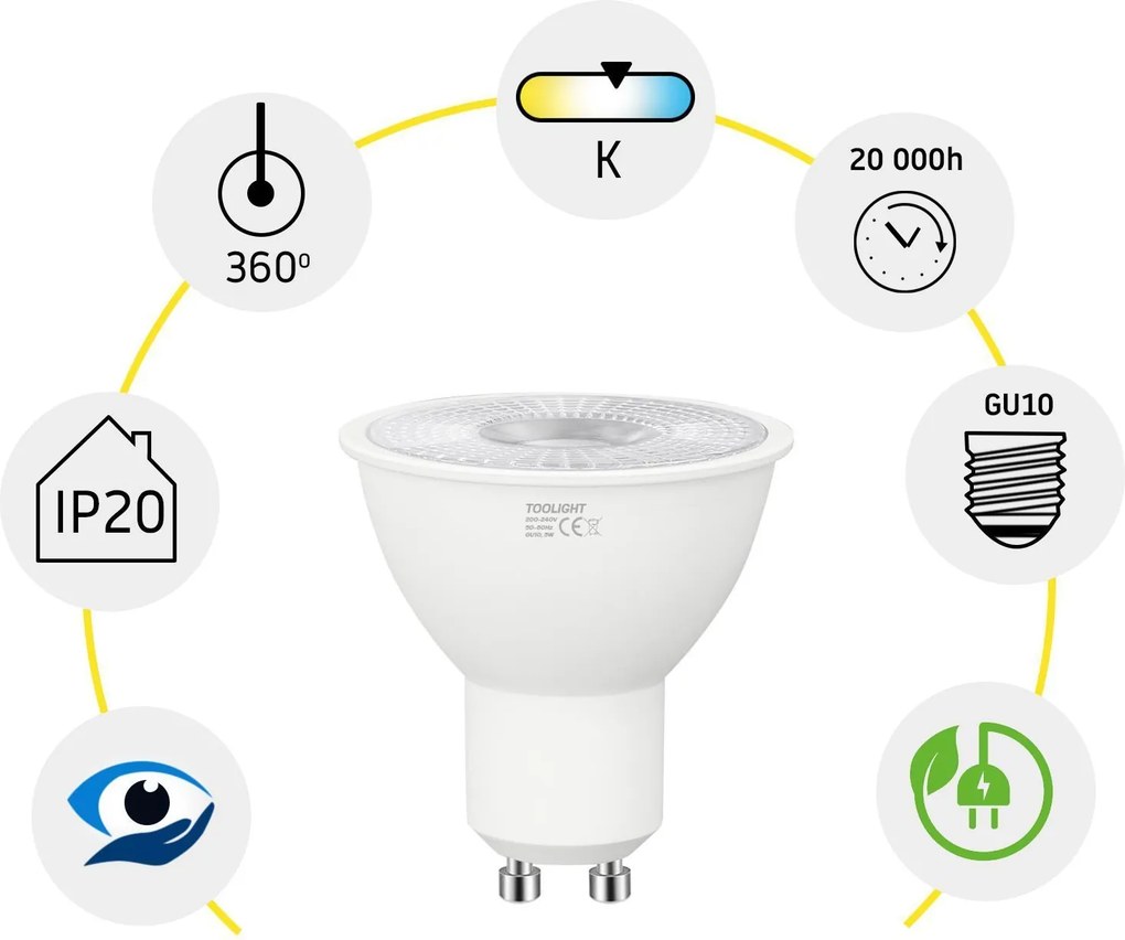 Крушка LED RSL041 GU10 5W Neutral
