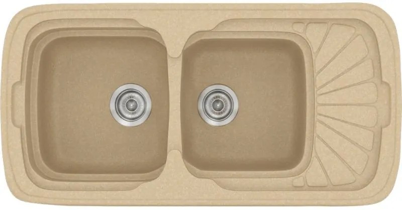 Мивка Sanitec 304-Granite Cappucino