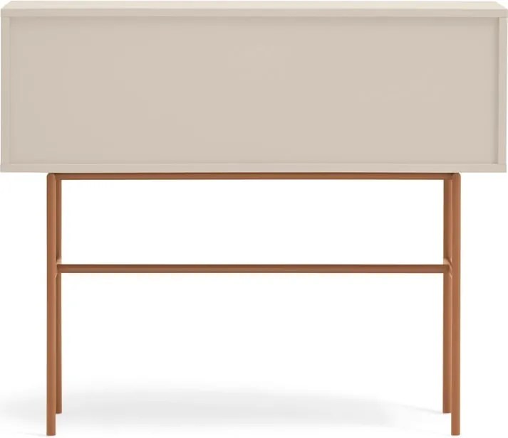 Конзолна маса в светлосиво-тухлен цвят 35x110 cm Nube - Teulat