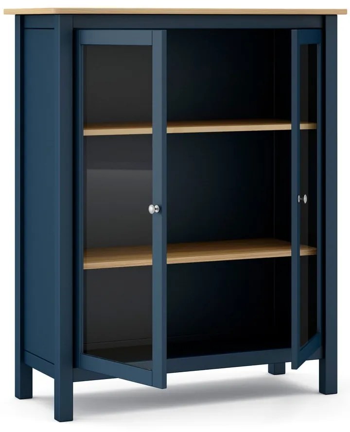 Тъмно син/естествен шкаф от борова дървесина 90x110 cm Misti - Marckeric