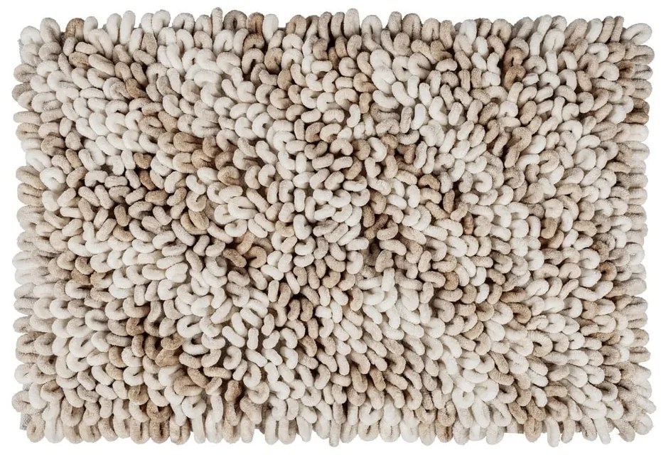 Бежов текстилен килим за баня 60x90 cm Lerici – Wenko
