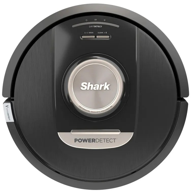 Прахосмукачка робот Shark PowerDetect RV2820VEEU, 650W, 0.3 л, 360 LiDAR, Автономия до 110 мин, DirtDetect, Черен