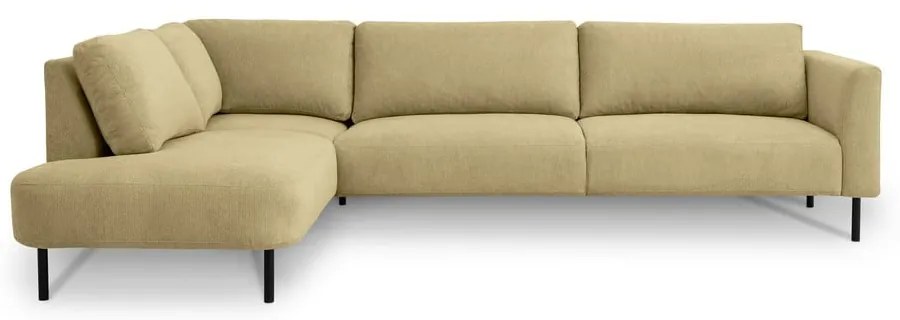 Ъглов диван в цвят жълта охра (ляв ъгъл) Hero – Scandic