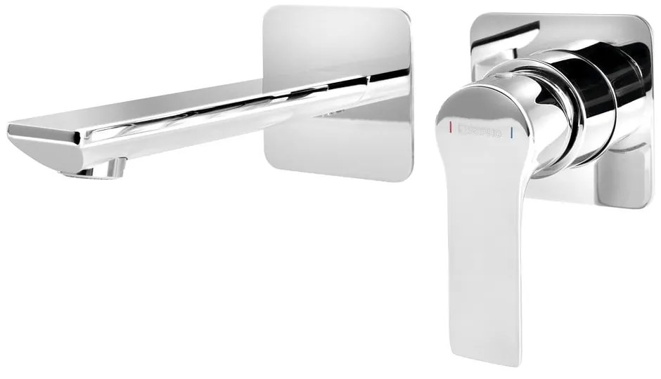 Вградена батерия за мивка в лъскаво-сребрист цвят (1 изход) Pax – Sapho