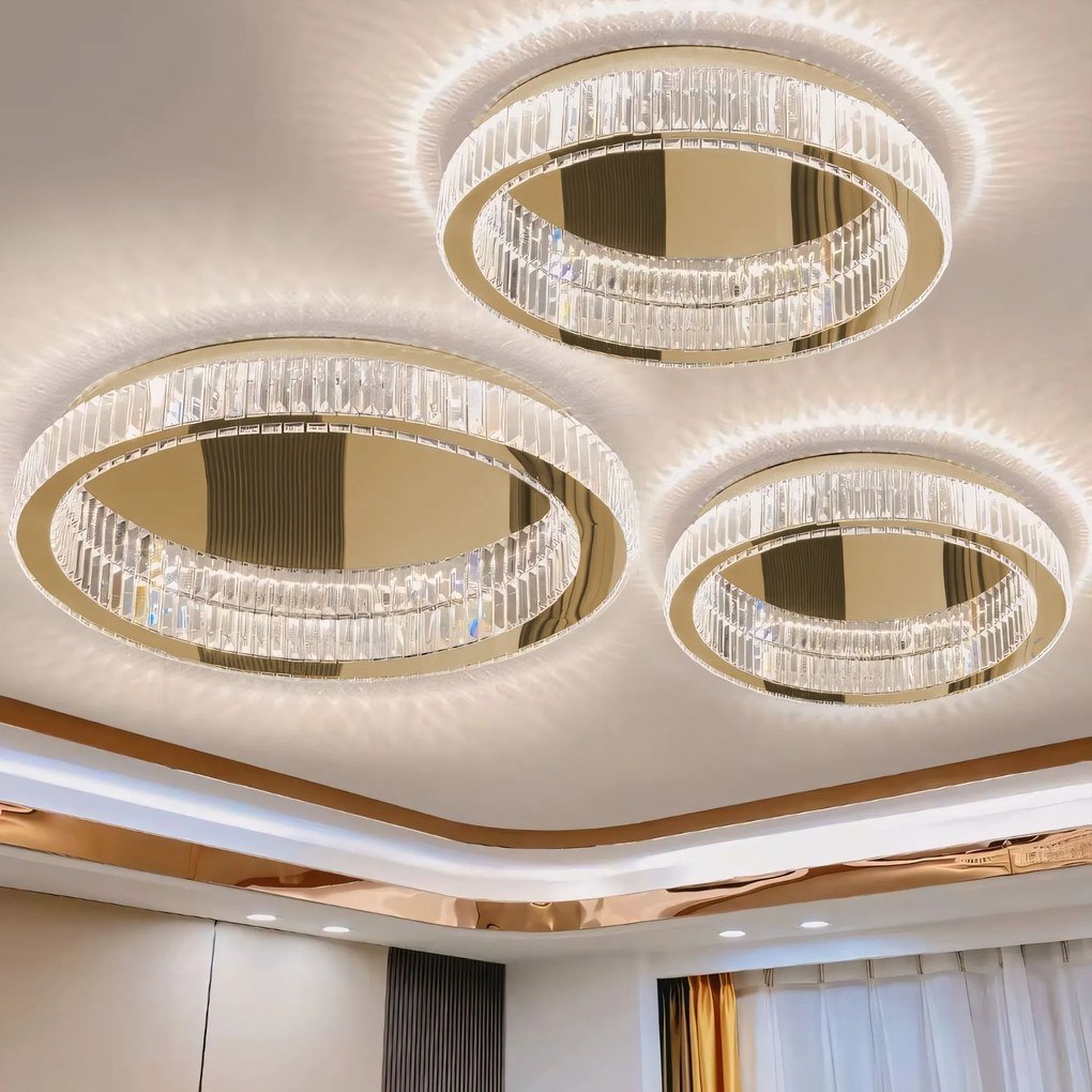 Кристален полилей APP1719-C 40 cm Gold