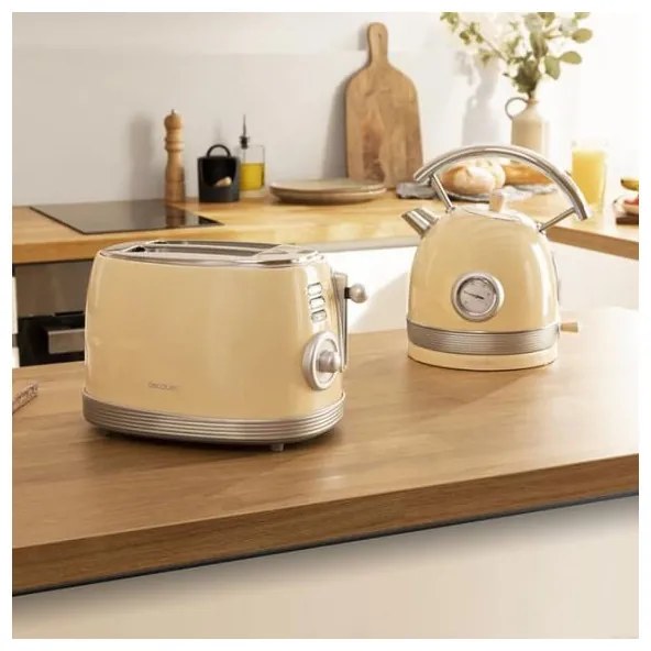 Тостер Cecotec Toast&Taste 800 Vintage Light Yellow