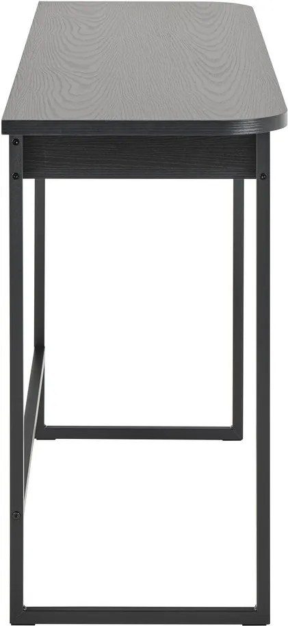 Черна конзолна маса от декор от ясен 40x140 cm Darlington – Actona