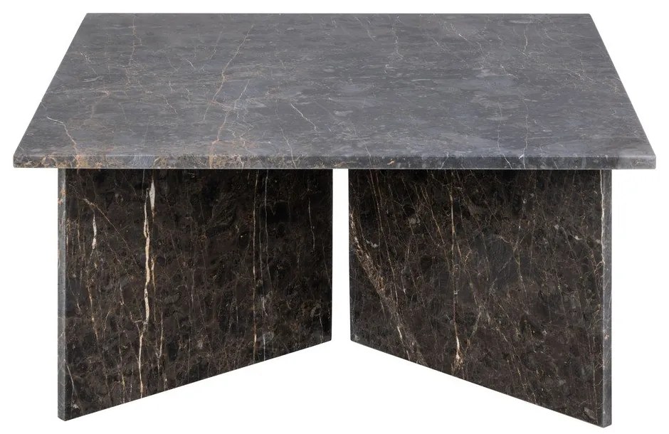 Черна мраморна масичка за кафе 90x90 cm Vega – Actona