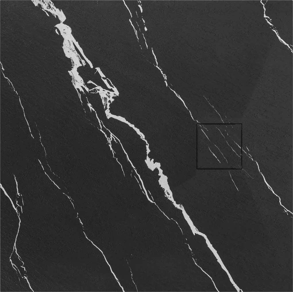Корито за душ кабина Magnum CARRARA BLACK 90x90