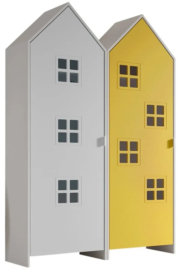 Детски гардероб в цълт и бял цвят 115x171,5 cm CASAMI BRUGES – Vipack