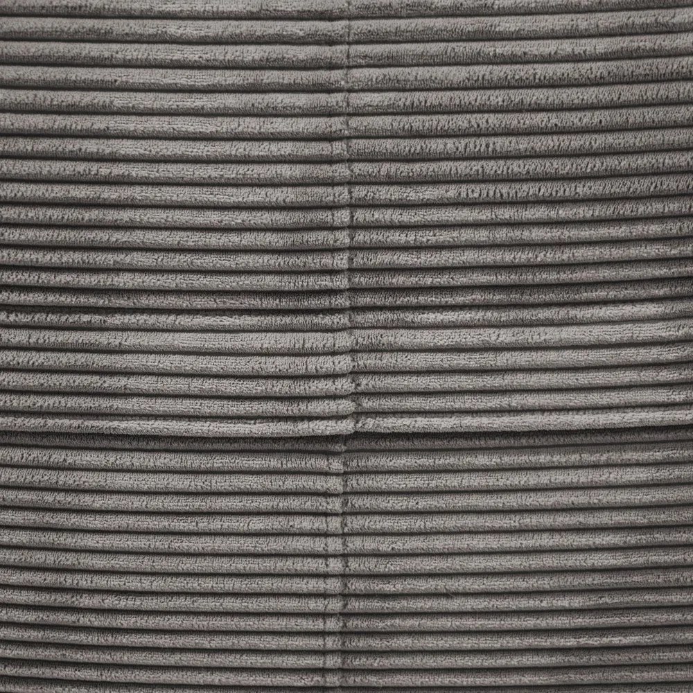 Тъмносив пуф от рипсено кадифе Roll 190 – SLOWDOWN